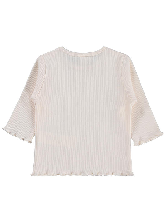 Civil Baby Kol Ucu Detaylı 6-18 Ay Sweatshirt - Fil Dişi