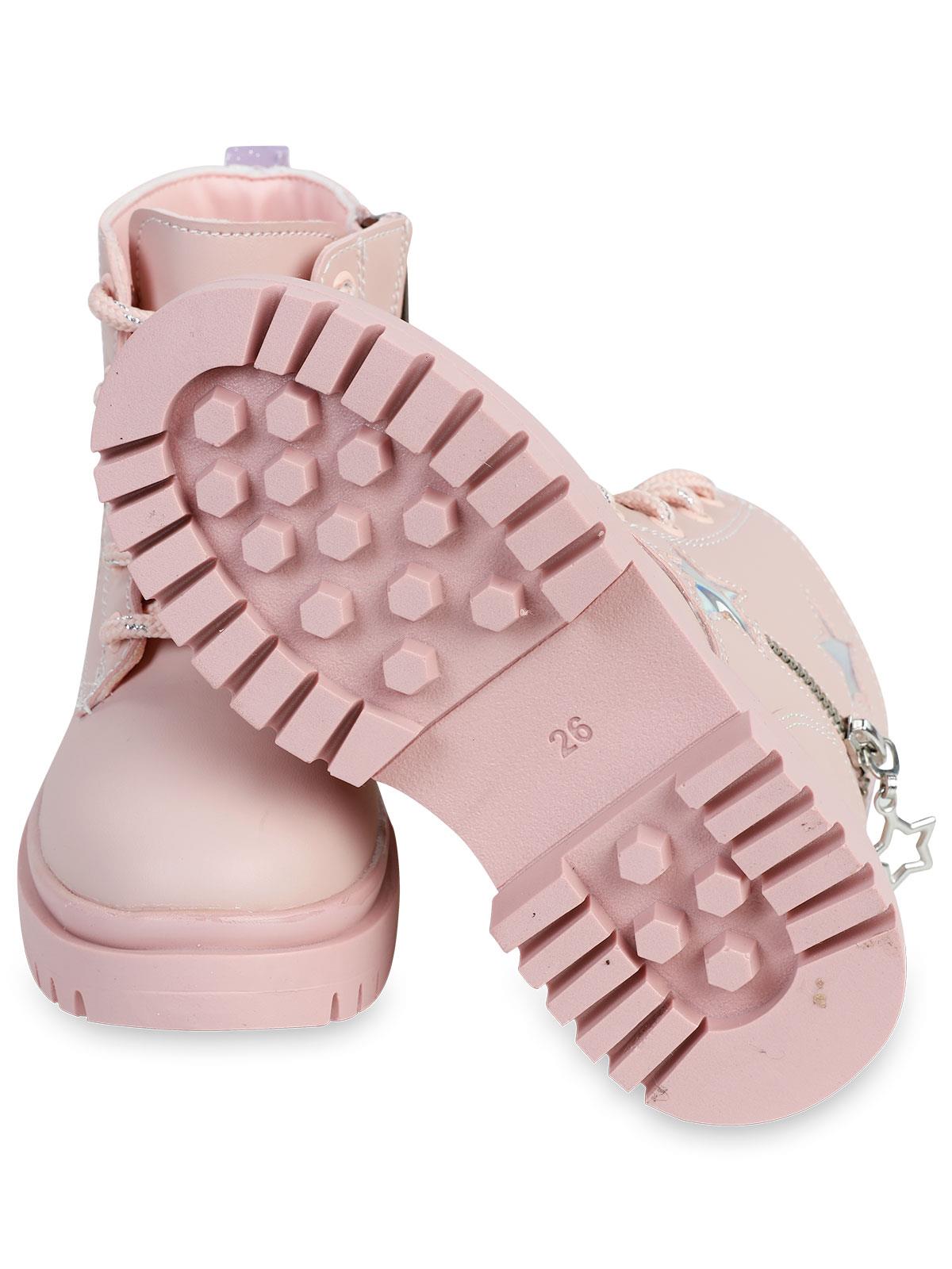 Civil Boots Kız Çocuk Bot 31-35 Numara   - Pudra