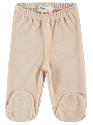 Civil Baby Düz Basic 1-6 Ay Tek Alt Bebe - Pudra