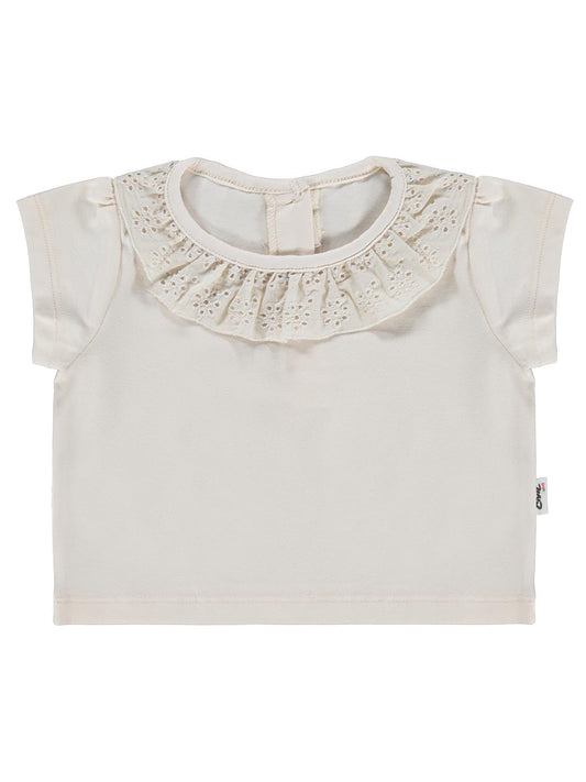 Civil Baby Yaka Brodeli 6-18 Ay Tişört - Fil Dişi