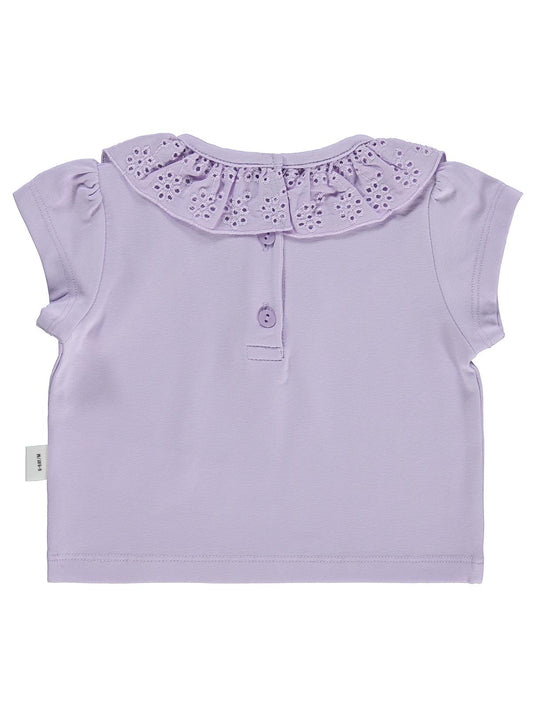 Civil Baby Yaka Brodeli 6-18 Ay Tişört - Lila