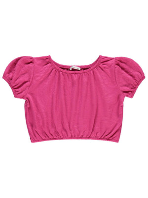 Civil Girls Jakarlı Gipeli Süprem 10-13 Yaş Tişört - Pembe