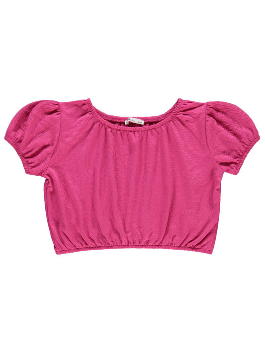 Civil Girls Jakarlı Gipeli Süprem 10-13 Yaş Tişört - Pembe