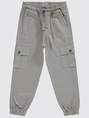 Civil Boys Bel Paça Lastikli Kargo Cepli 10-13 Yaş Pantolon - Gri