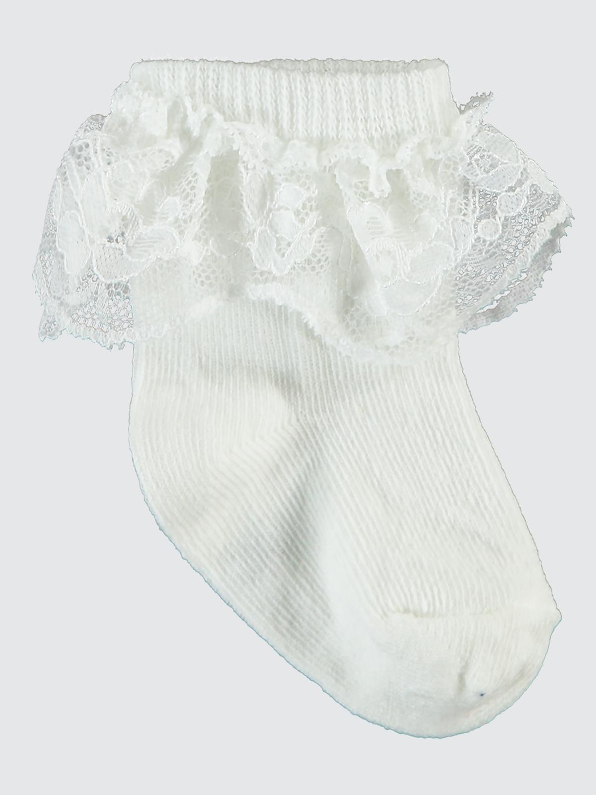 Civil Baby Kız Bebek 2'li Çorap Set 6-  - Ekru
