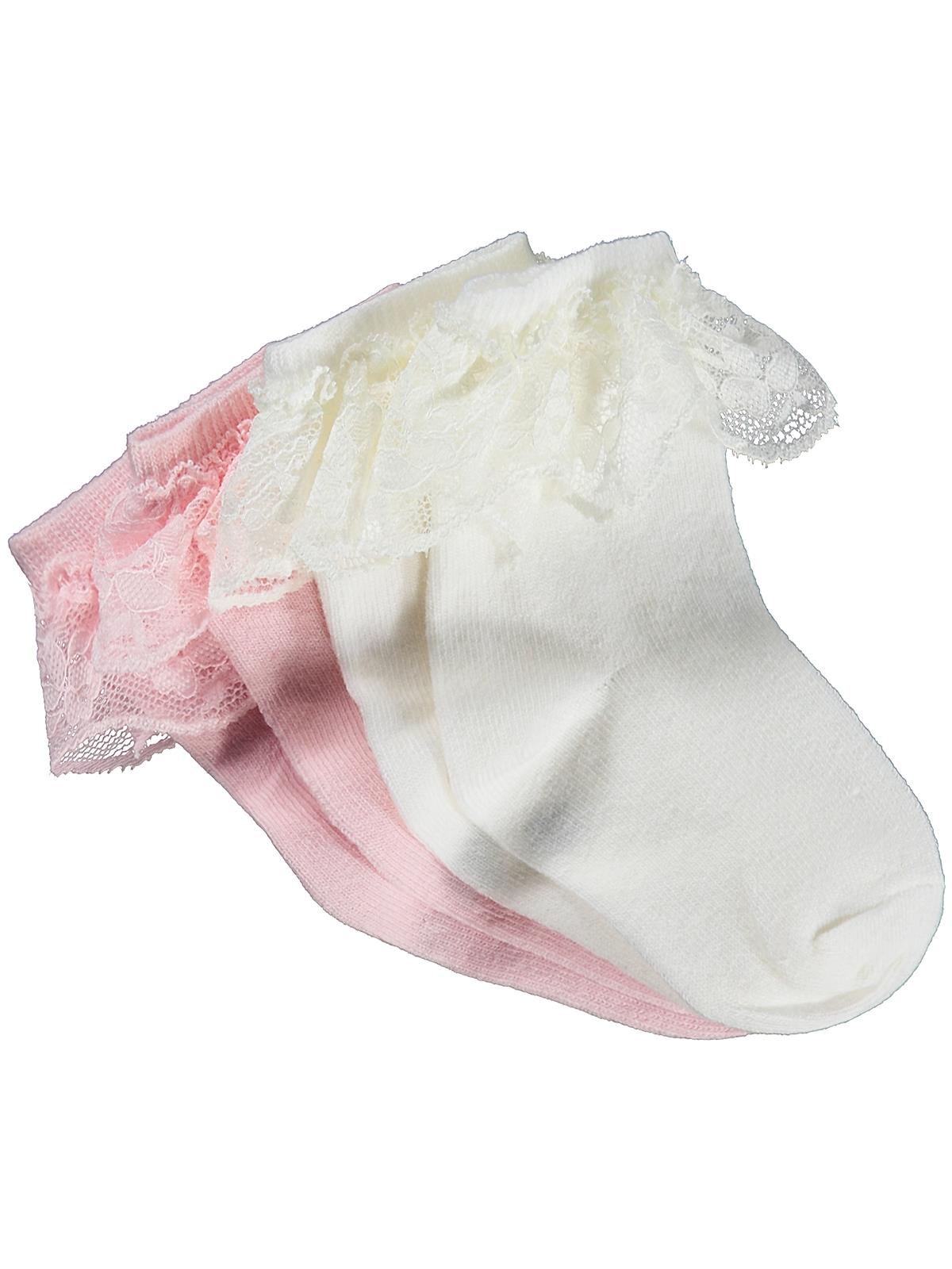 Civil Baby Kız Bebek 2'li Çorap Set 6-  - Ekru