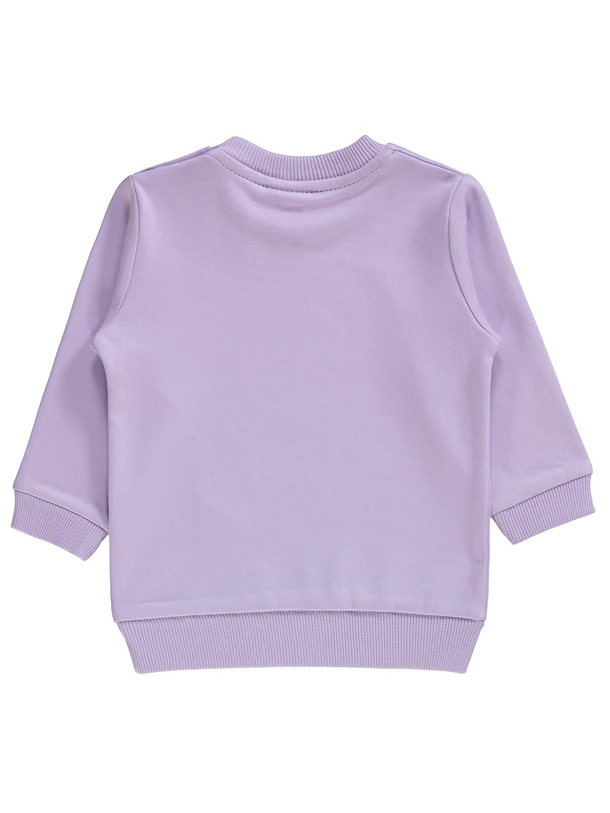 Civil Baby Need More Sleep Baskılı 6-18 Ay Sweatshirt - Lila