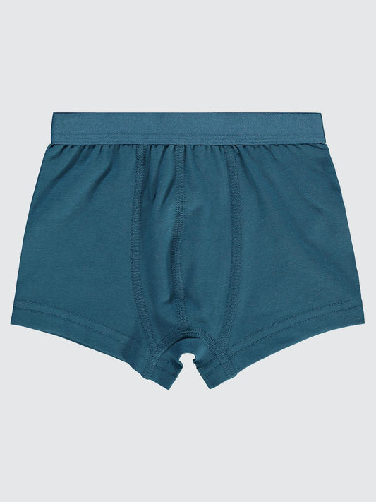 Civil Erkek Çocuk  Basic 2'li Boxer Set | Likralı Süprem | Okul Kreş ve Günlük Kullanım - Mavi