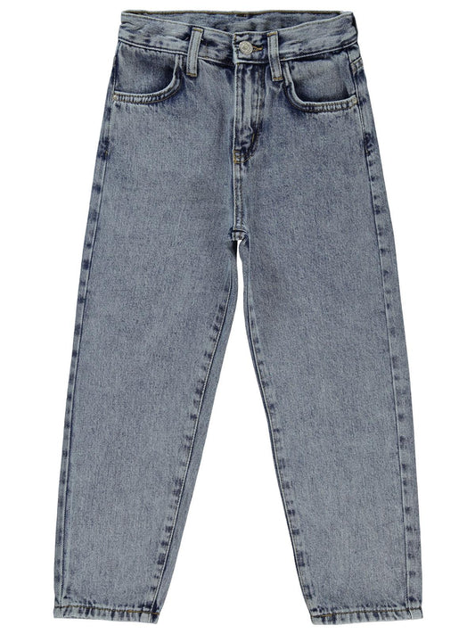 Civil Girls Mom Jean 10-13 Yaş Pantolon - Mavi