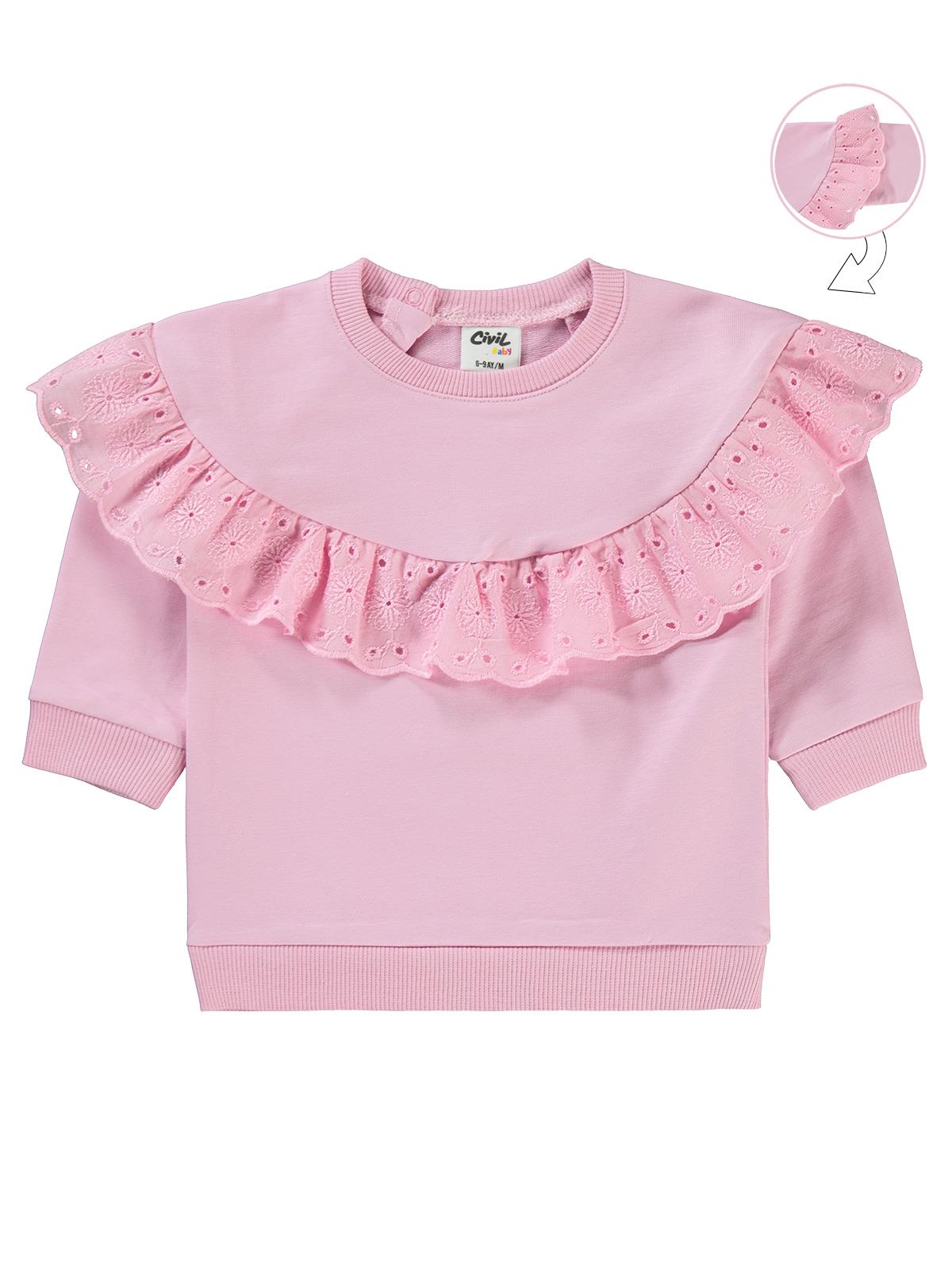 Civil Baby Fistolu 6-18 Ay Sweatshirt - Pembe