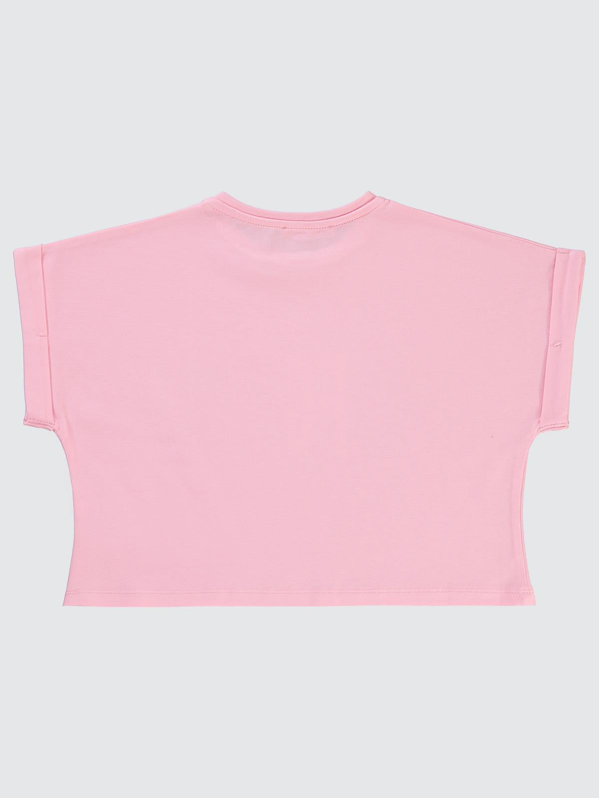 Civil Girls California Baskılı 10-13 Yaş Tişört - Pembe