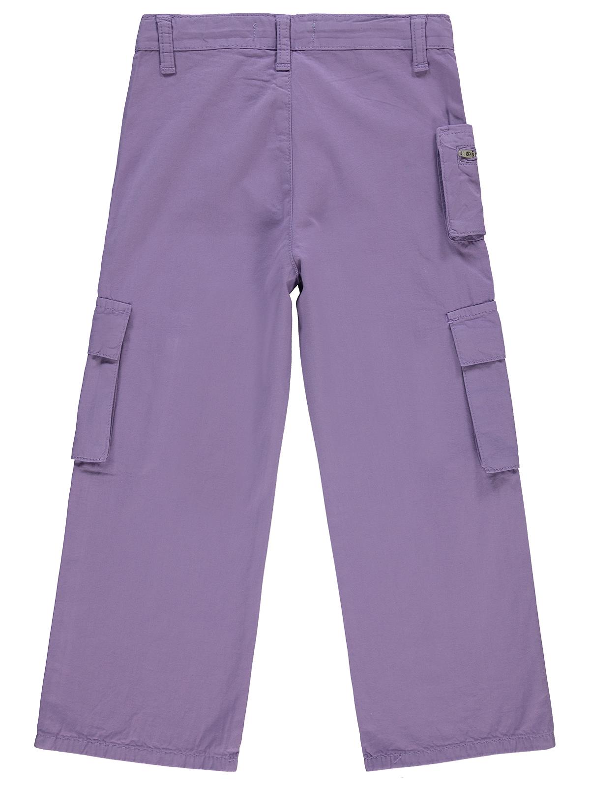 Civil Girls Üç Cepli Kargo 10-13 Yaş Pantolon - Lila