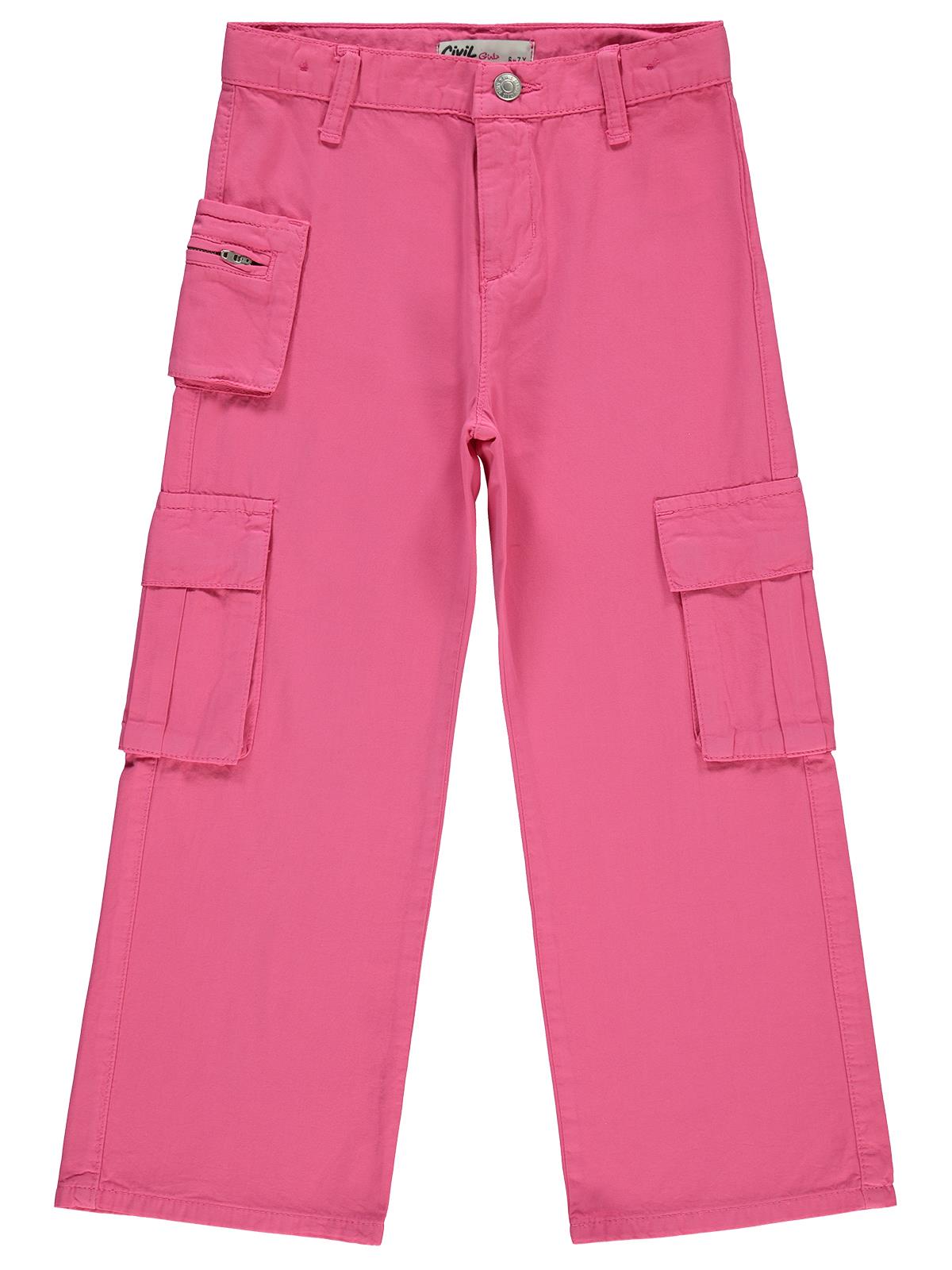 Civil Girls Üç Cepli Kargo 10-13 Yaş Pantolon - Lila