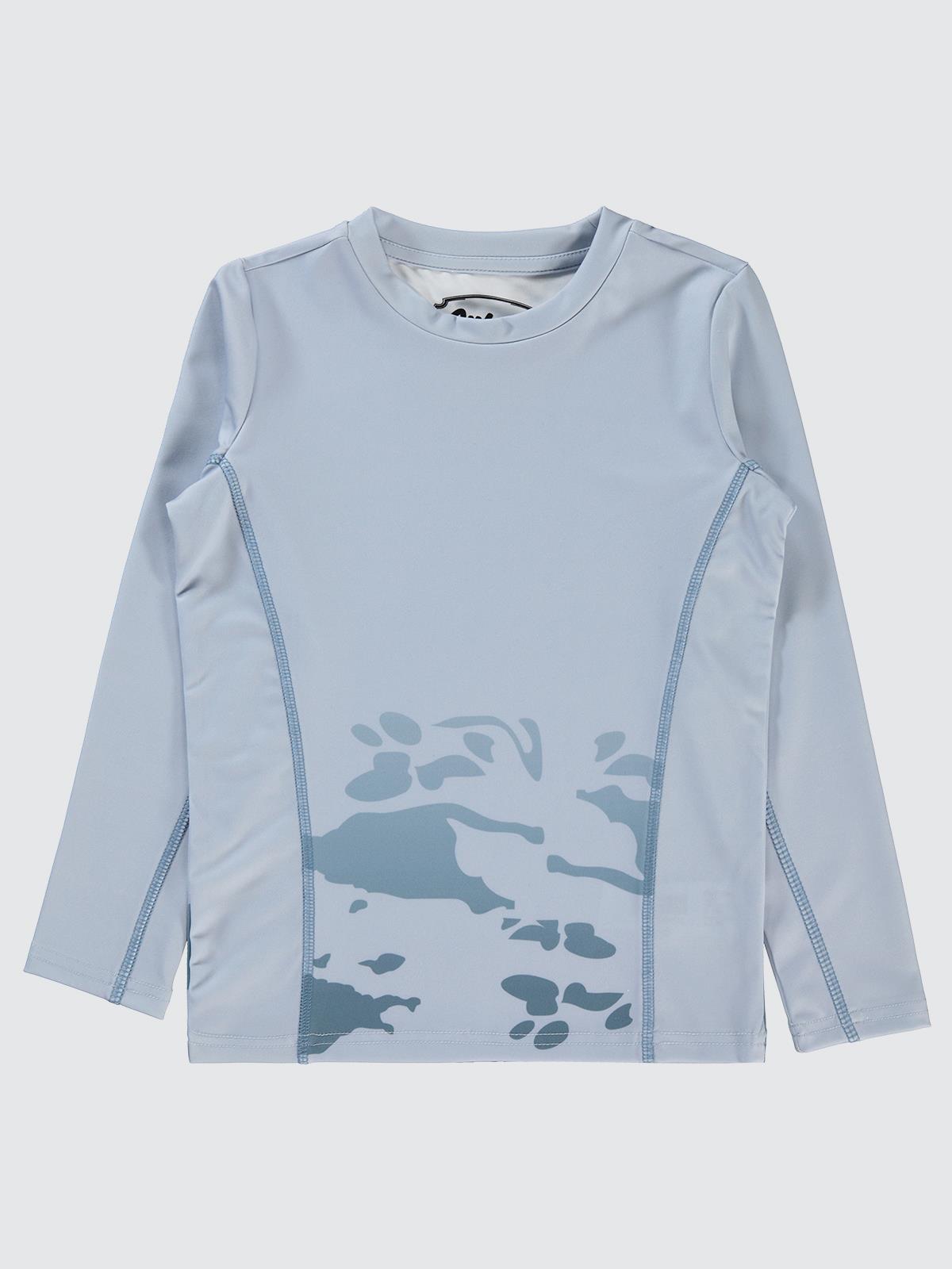 Civil Boys Kamuflaj Desen Baskılı 6-9 Yaş Sweatshirt - Gri