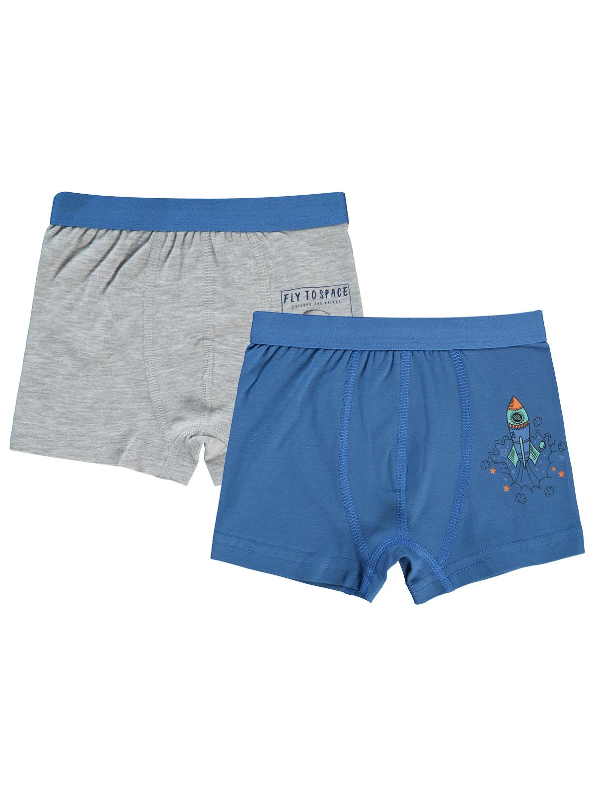 Civil Boys Astronot 2-10 Yaş 2'li Boxer Set - Standart