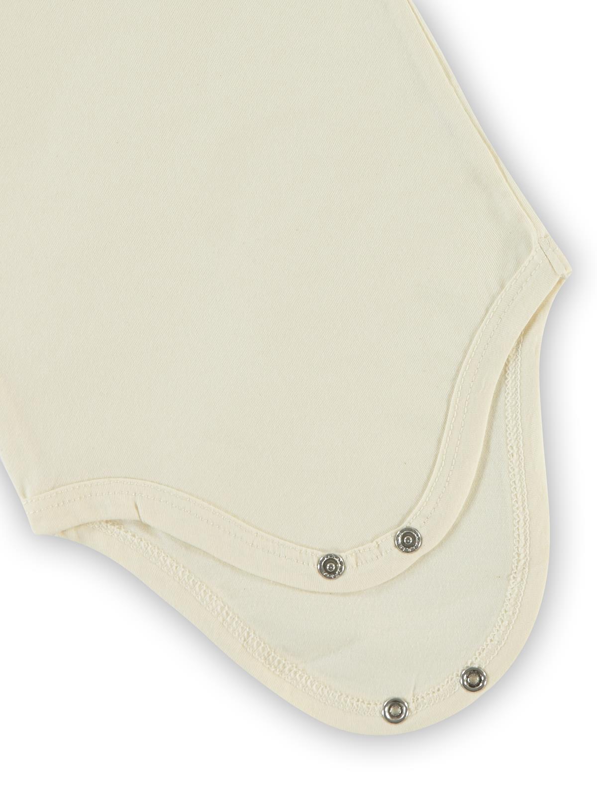 Civil Baby Basic Düz 1-18 Ay Çıtçıtlı Badi - Ekru