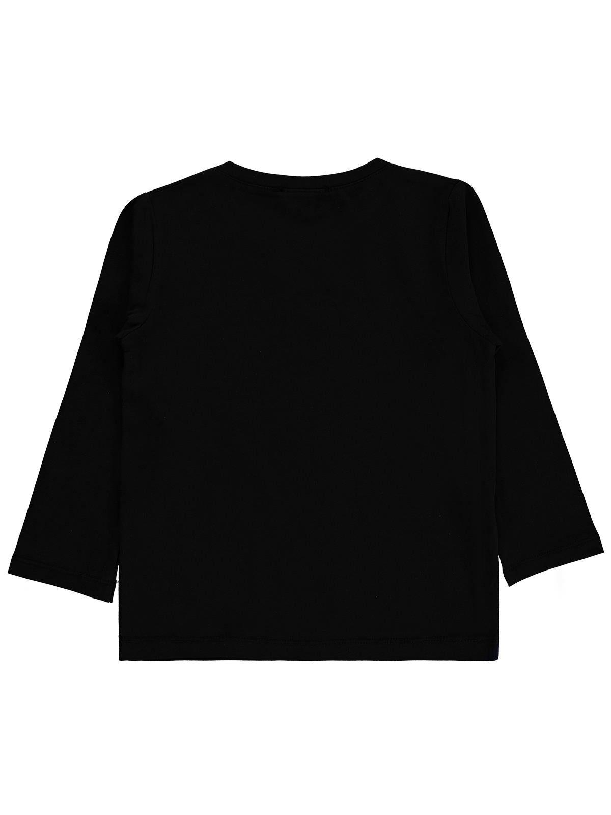 Civil Boys Erkek Çocuk Basic Sweatshirt | Likralı Süprem Uzun Kol | Okul Kreş ve Günlük Kullanım - Siyah