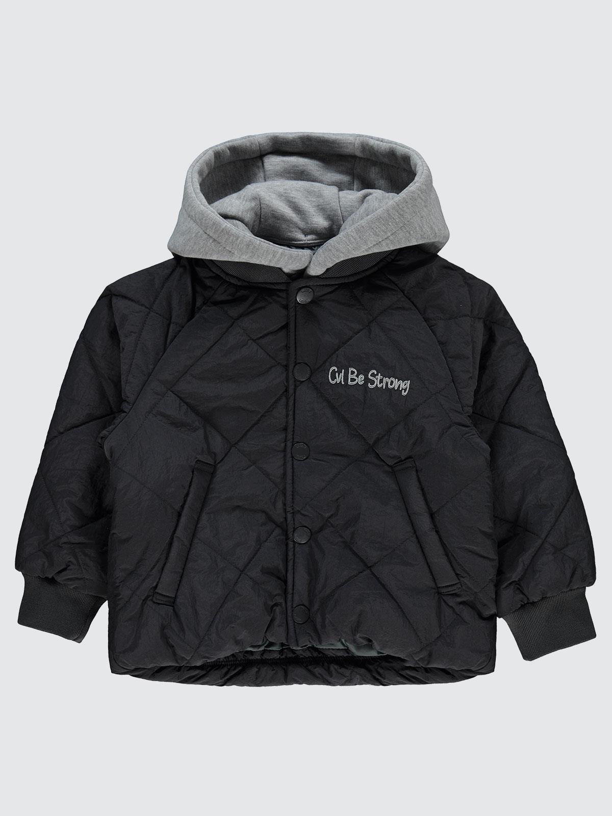 Civil Boys Kapitone Owersize 2-5 Yaş Mont - Gri