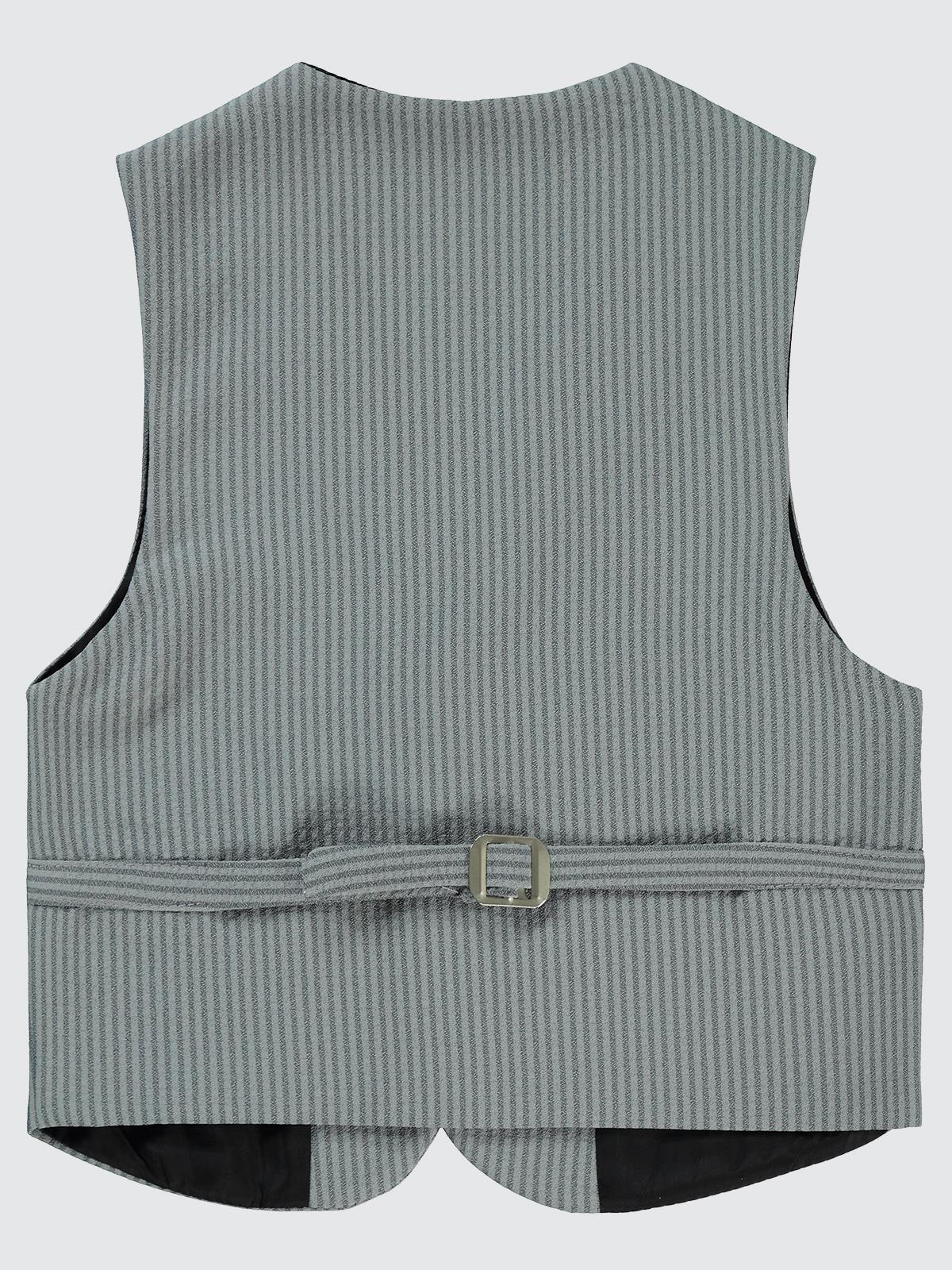 Civil Boys Fitilli Keten 6-9 Yaş Yelek - Gri