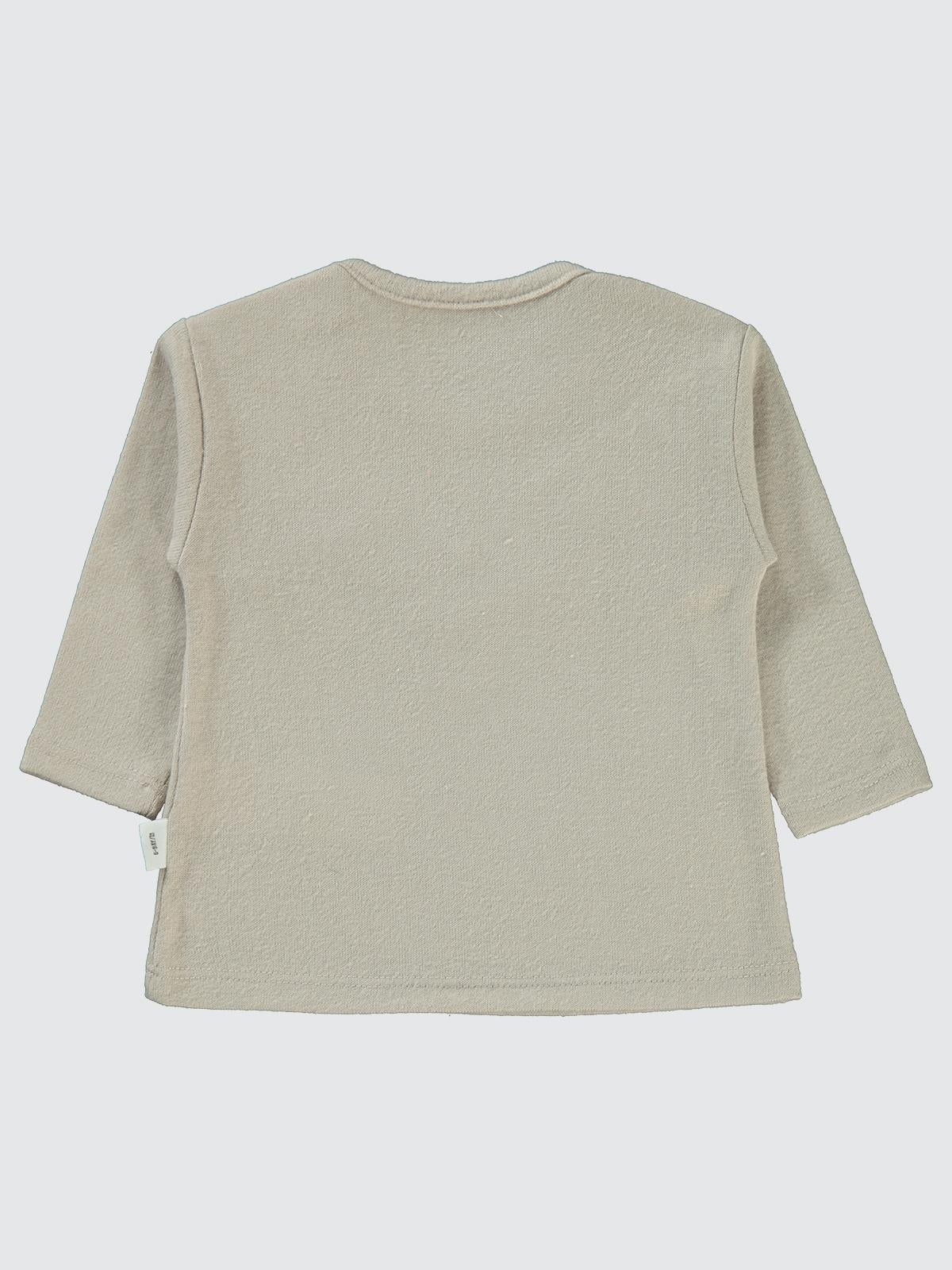 Civil Baby Kedi Nakışlı 6-18 Ay Sweatshirt - Bej
