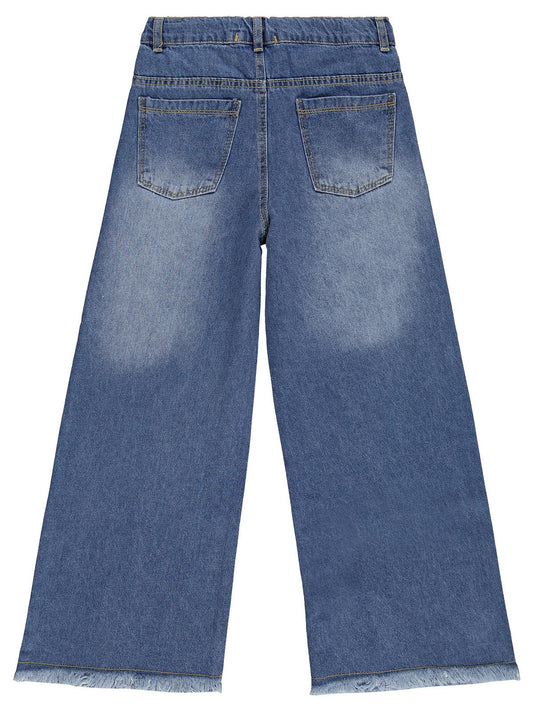 Civil Girls Pantolon Etek 10-13 Yaş Pantolon - Mavi