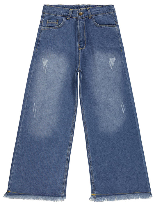 Civil Girls Pantolon Etek 6-9 Yaş Pantolon - Mavi