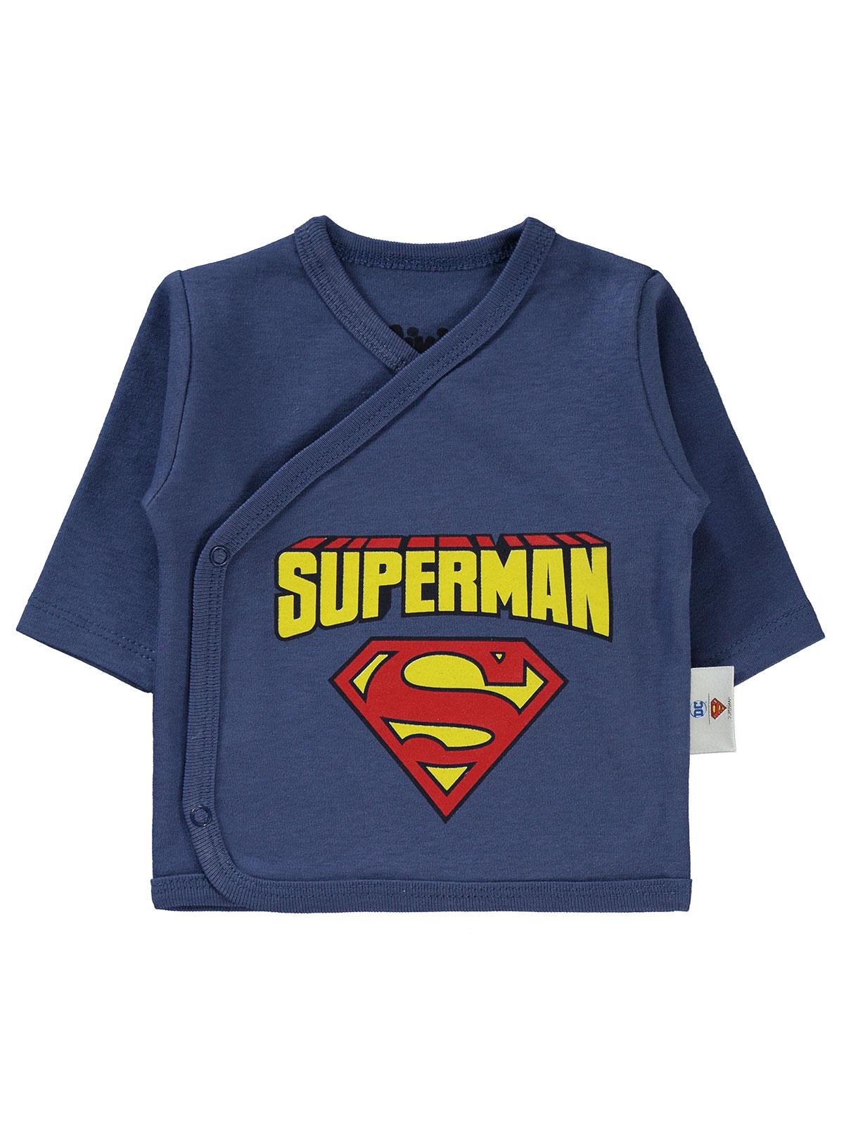Superman Logo Zıbın Takımları - Mavi