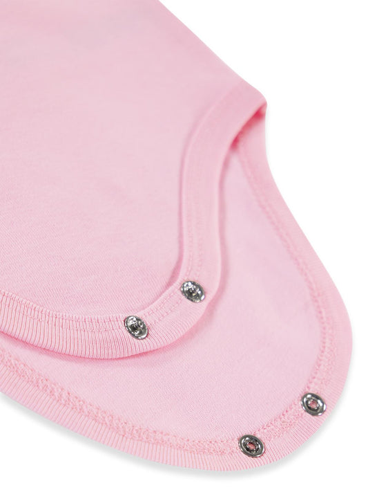 Civil Baby Düz Renkli 3-9 Ay Çıtçıtlı Badi - Pembe