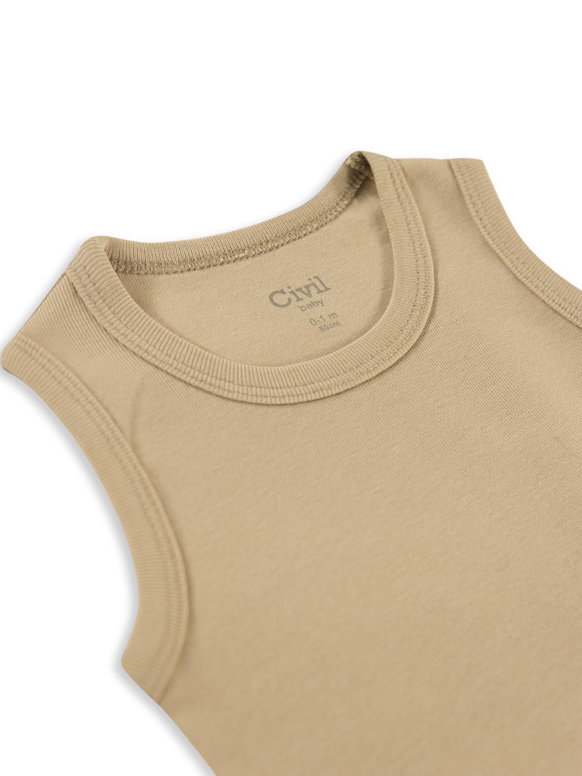Civil Baby Düz Renkli  Çıtçıtlı Badi - Mavi