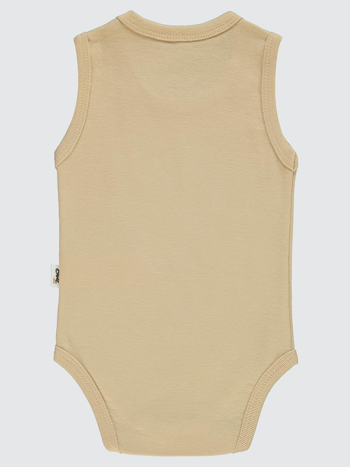 Civil Baby Düz Renkli 1-3 Yaş Çıtçıtlı Badi - Sarı