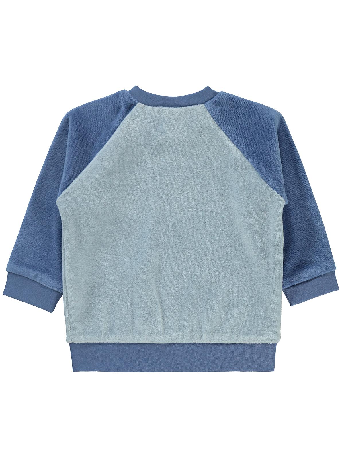 Civil Baby Dinozor Baskılı 6-18 Ay Sweatshirt - Mavi