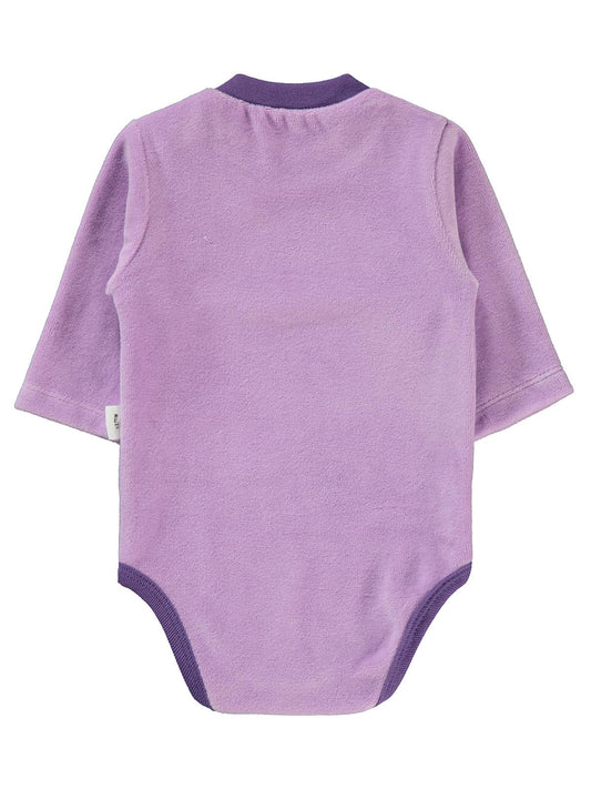 Civil Baby Bulut Baskılı 1-18 Ay Çıtçıtlı Badi - Lila