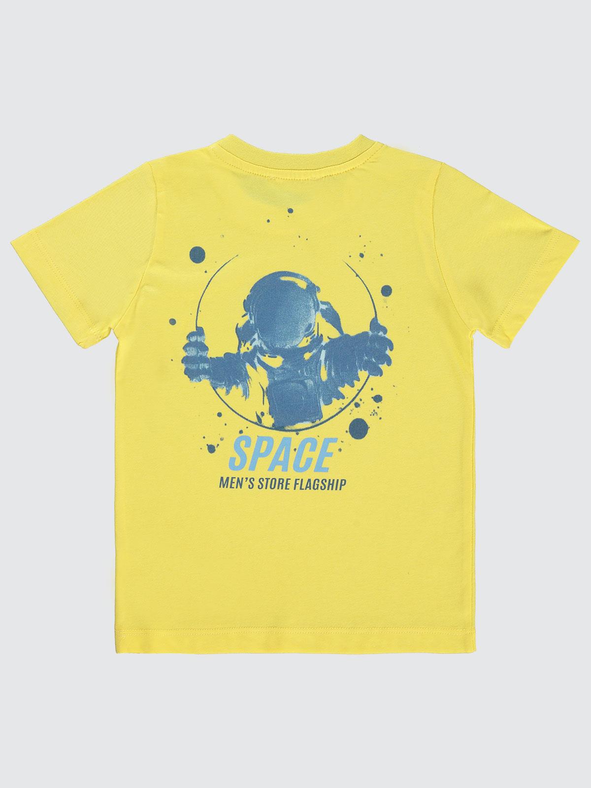 Civil Boys Space Store Baskılı 2-5 Yaş Tişört - Sarı
