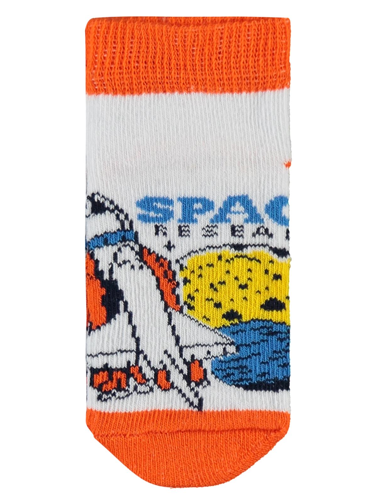 Civil Erkek Çocuk Need More Space 3'lü Erkek Patik Çorap | Baskılı | Okul Kreş ve Günlük Kullanım