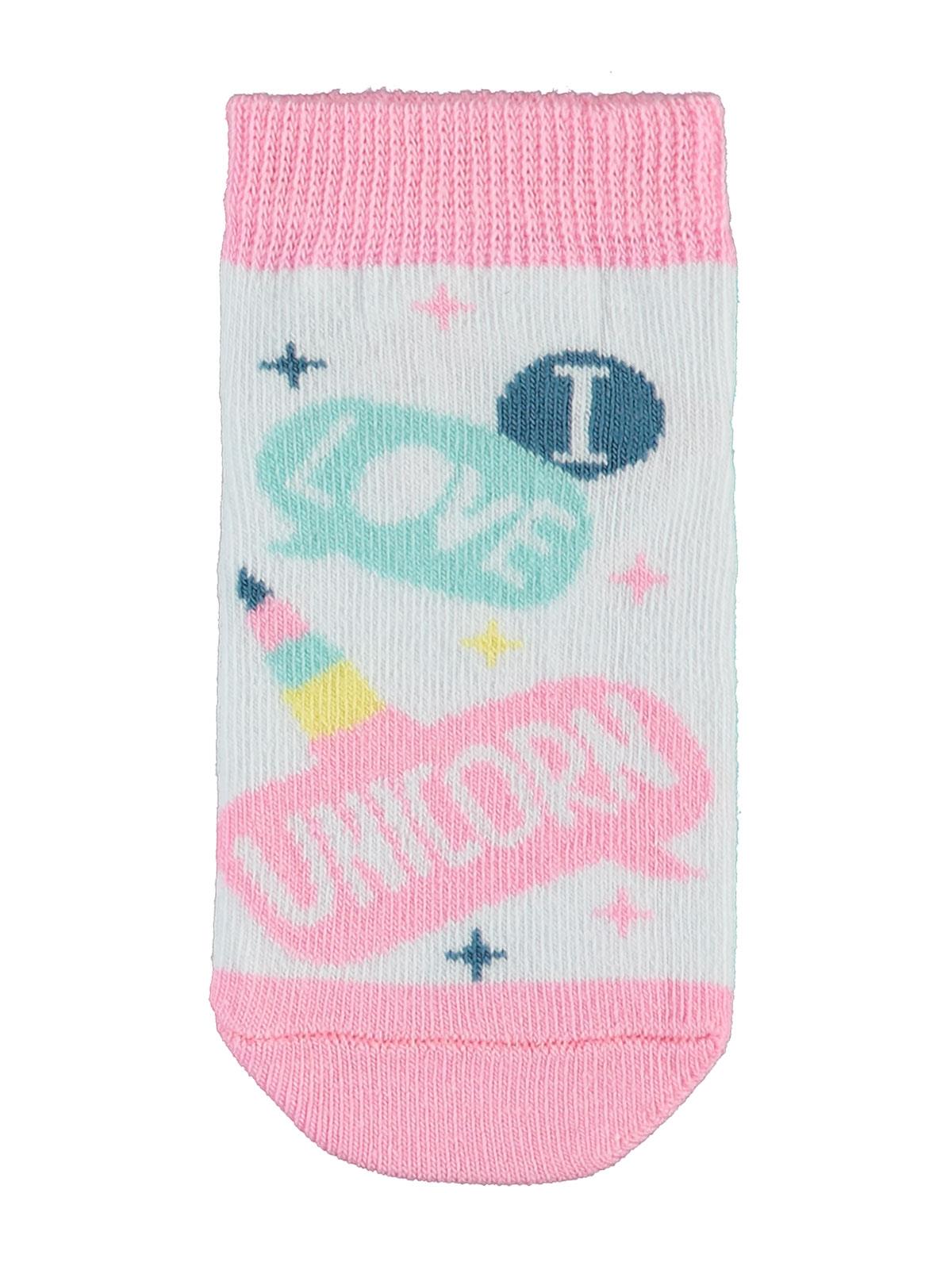 Civil Girls Unicorn 3'lü 2-12 Yaş Kız Patik Çorap - Standart
