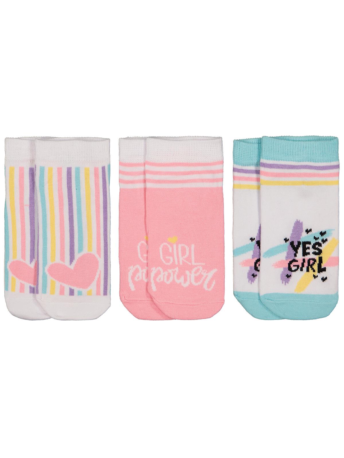 Civil Girls 3'lü 2-12 Yaş Kız Patik Çorap - Standart