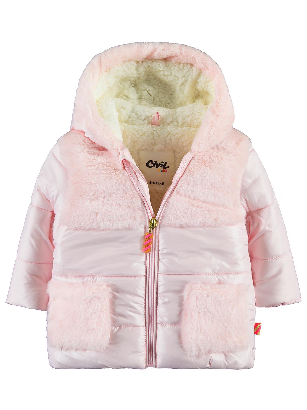 Civil Baby Roba Ve Cepleri Kürklü 6-18 Ay Mont - Pembe