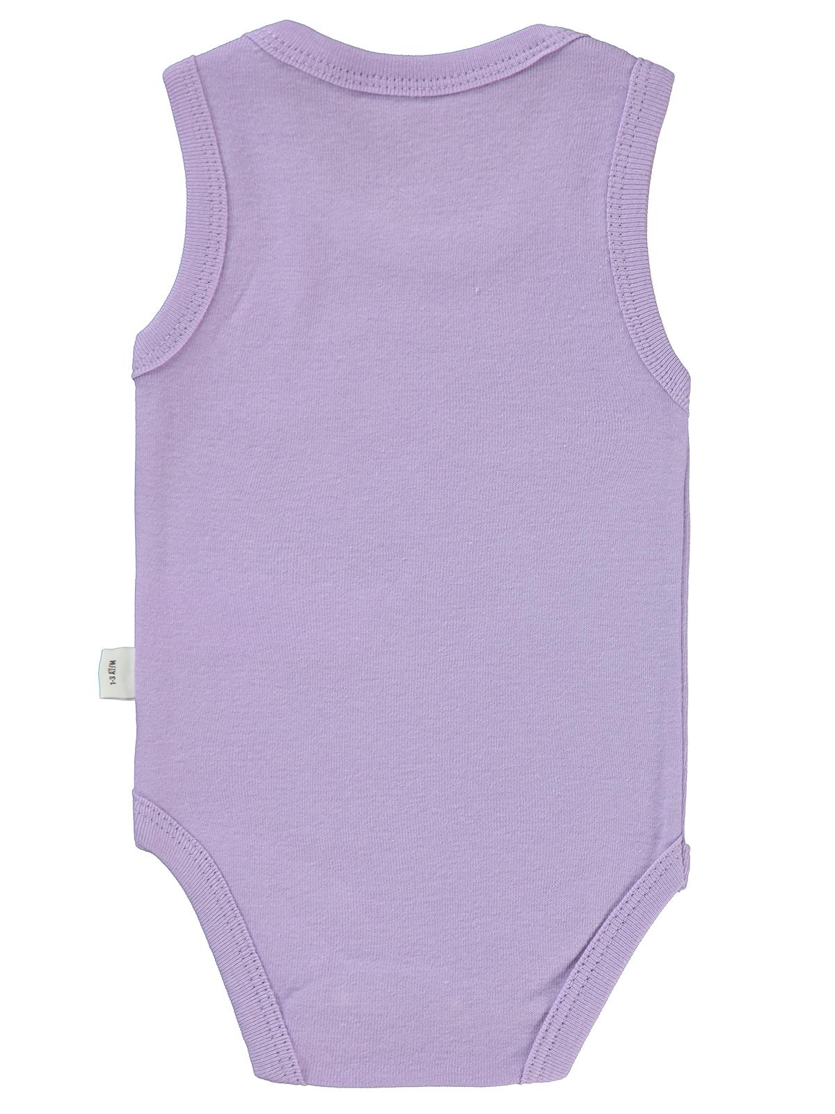 Civil Baby Gökkuşağı Baskılı 1-36 Ay Çıtçıtlı Badi - Lila