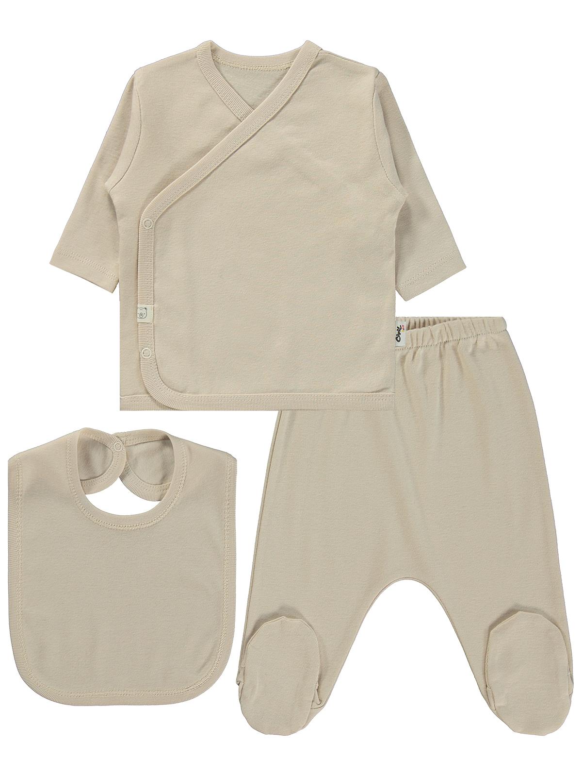 Civil Baby 3'Lü Basic  Zıbın Takımları - Gri