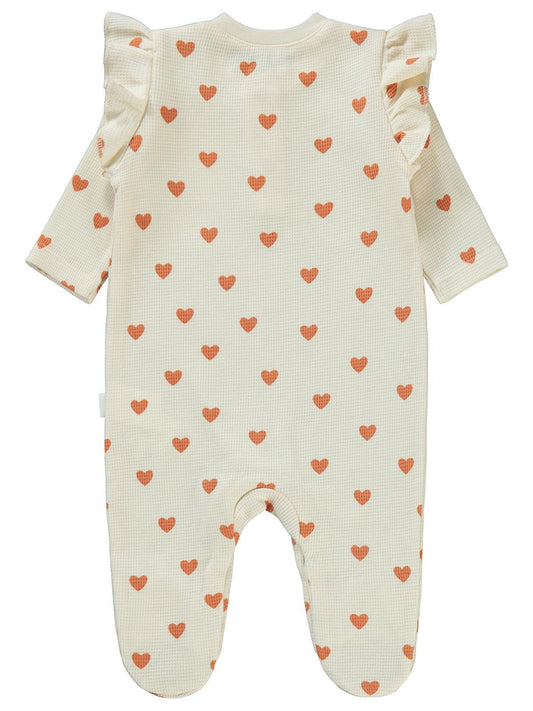 Civil Baby Kalp Zürafa Patikli 1-6 Ay Tulum - Fil Dişi
