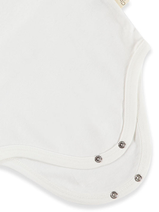 Civil Baby 3 lü Düz Sıfır Kol  Çıtçıtlı Badi - Beyaz