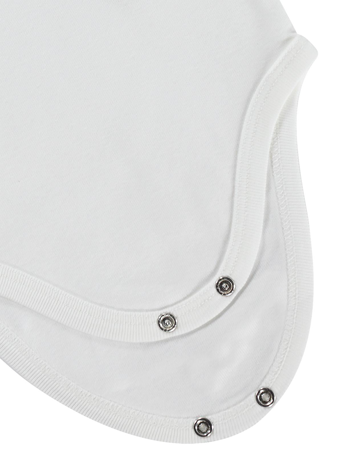 Civil Baby 5 li Düz Basic Sıfır Kol  Çıtçıtlı Badi - Beyaz