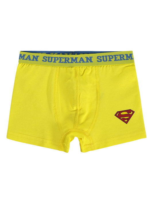 Süperman 3'lü Boxer Set | Likralı Süprem Baskılı | Okul Kreş ve Günlük Kullanım