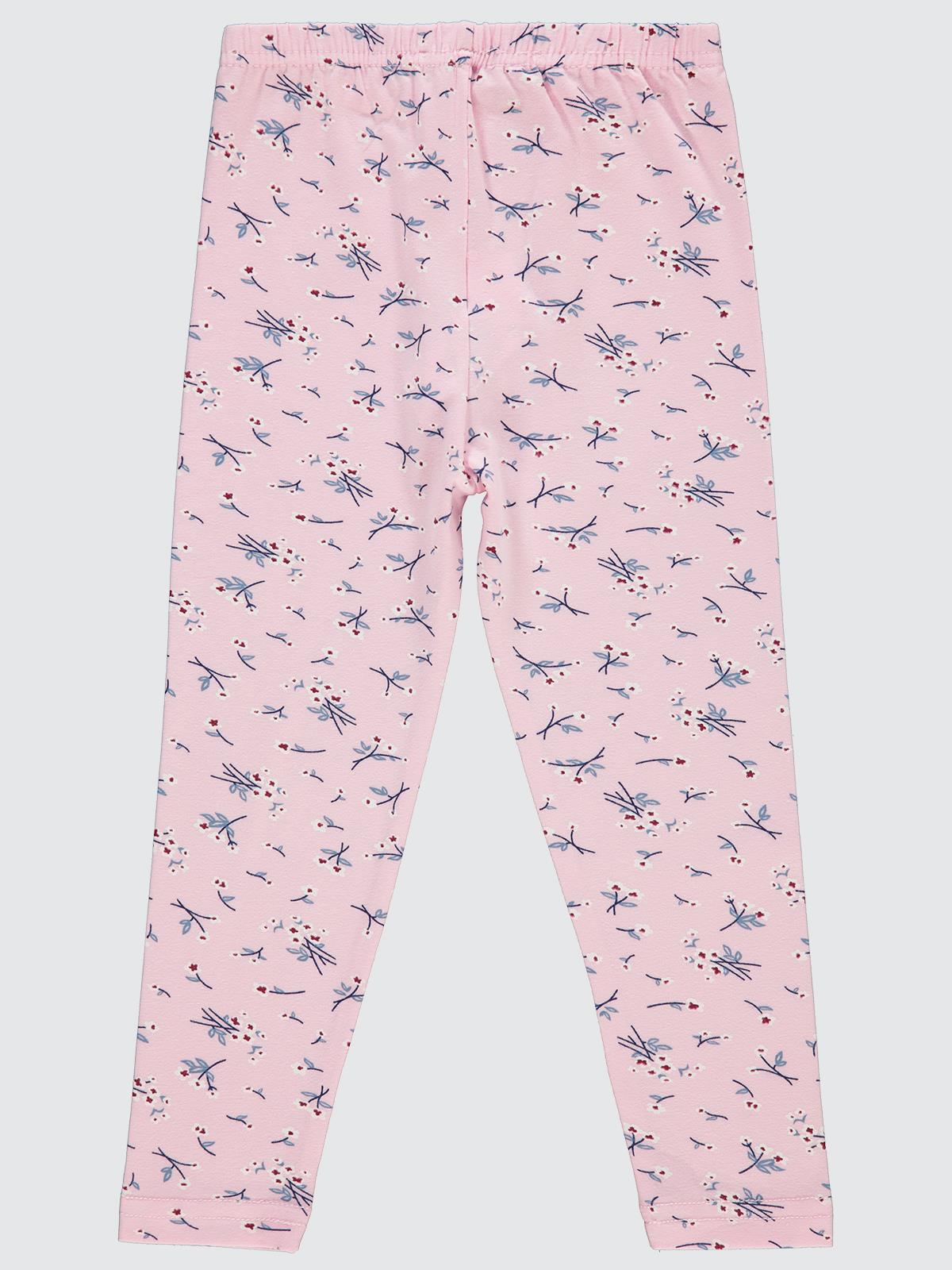 Civil Girls Çıtır Çiçek Desen 6-9 Yaş Tayt - Pembe