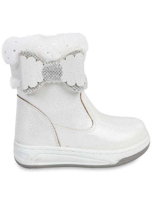 Civil Boots Kürklü Vakko 21-25 Numara Bot ve Çizme - Beyaz