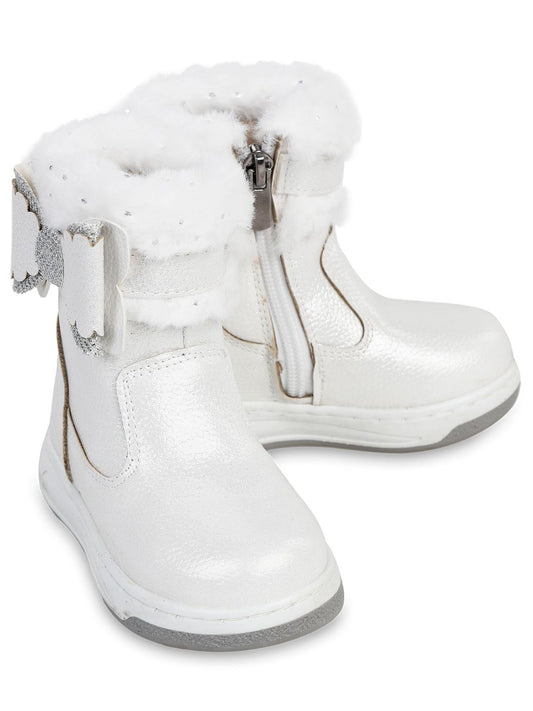Civil Boots Kürklü Vakko 21-25 Numara Bot ve Çizme - Beyaz