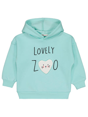 Civil Girls Lovely Baskılı 2-5 Yaş Sweatshirt - Yeşil