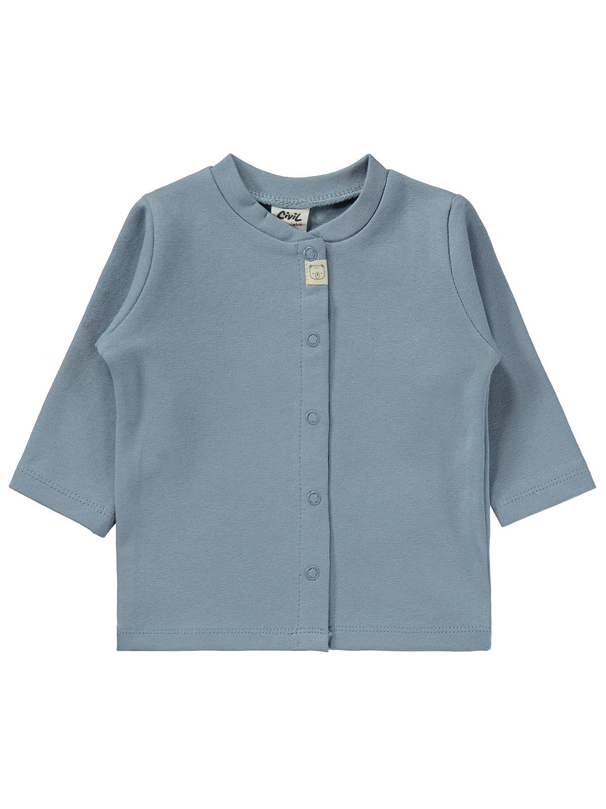 Civil Baby Düz 1-6 Ay Pijama Takımı - Mavi