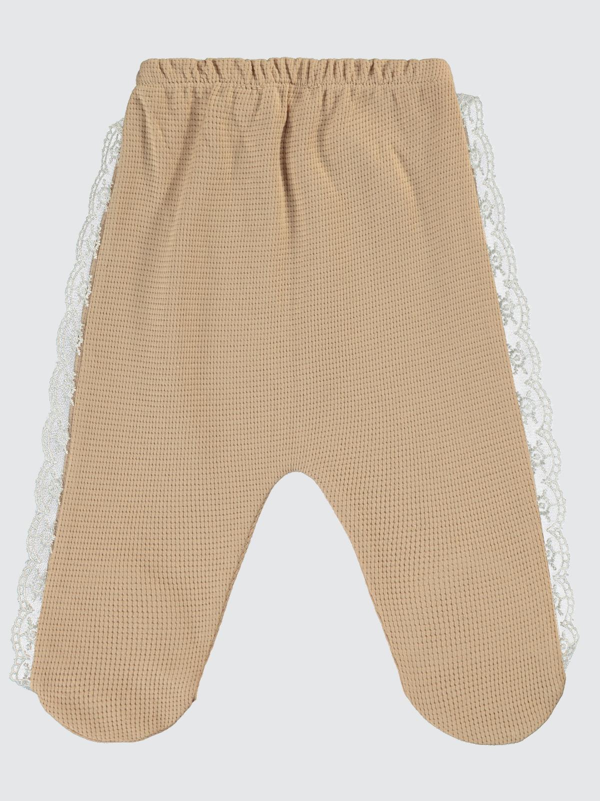 Civil Baby Yanı Dantelli 1-6 Ay Tek Alt Bebe - Bej