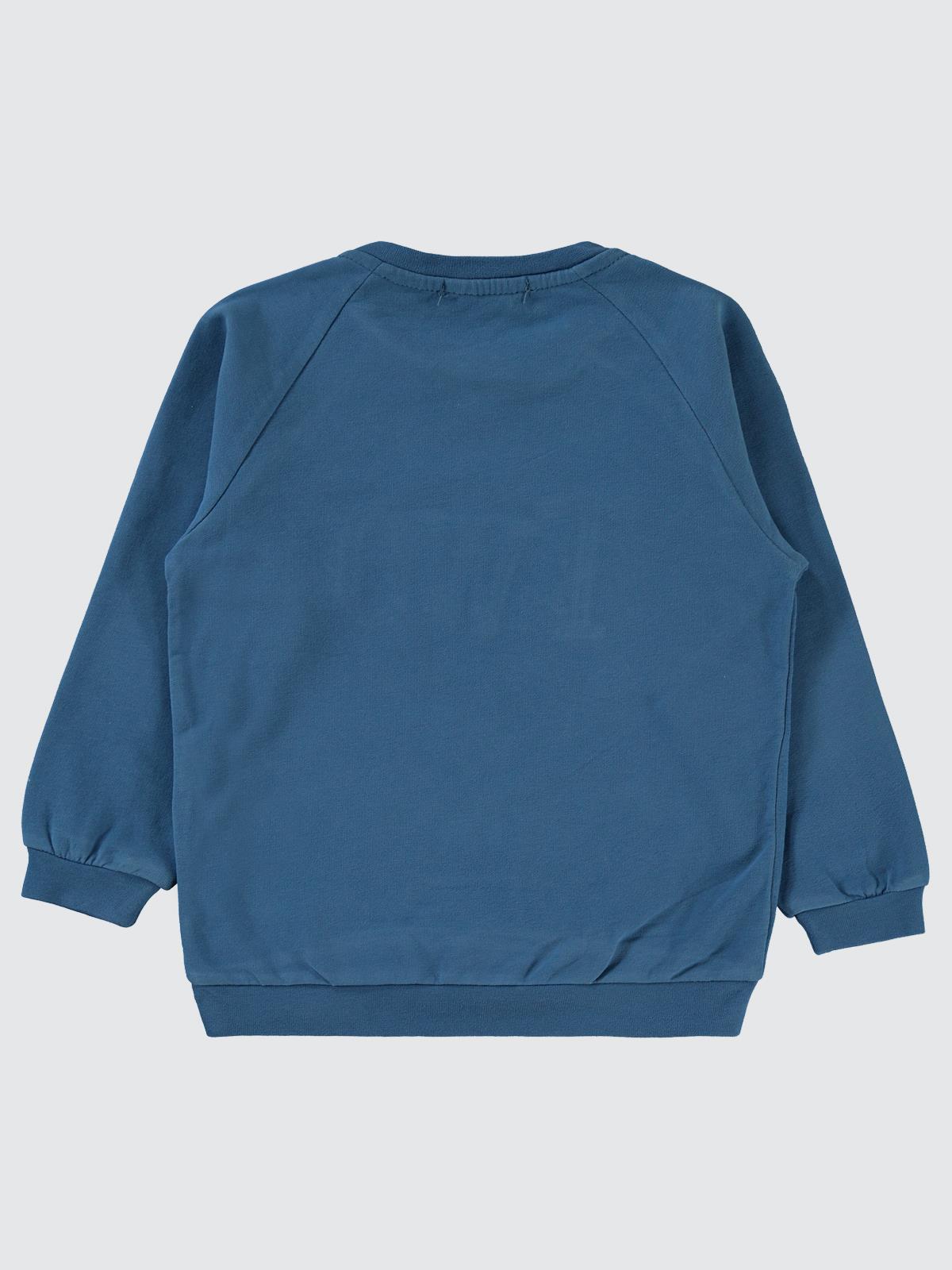 Civil Boys Two Nakışlı 2-5 Yaş Sweatshirt - Mavi